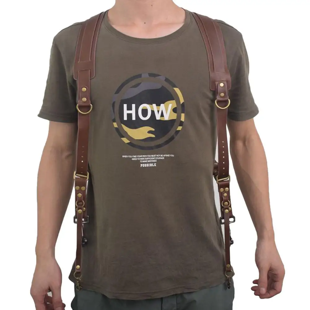 Portable Camera Strap Leather DSLR Double Shoulder Photography Accessories Harness Neck Belt | Электроника