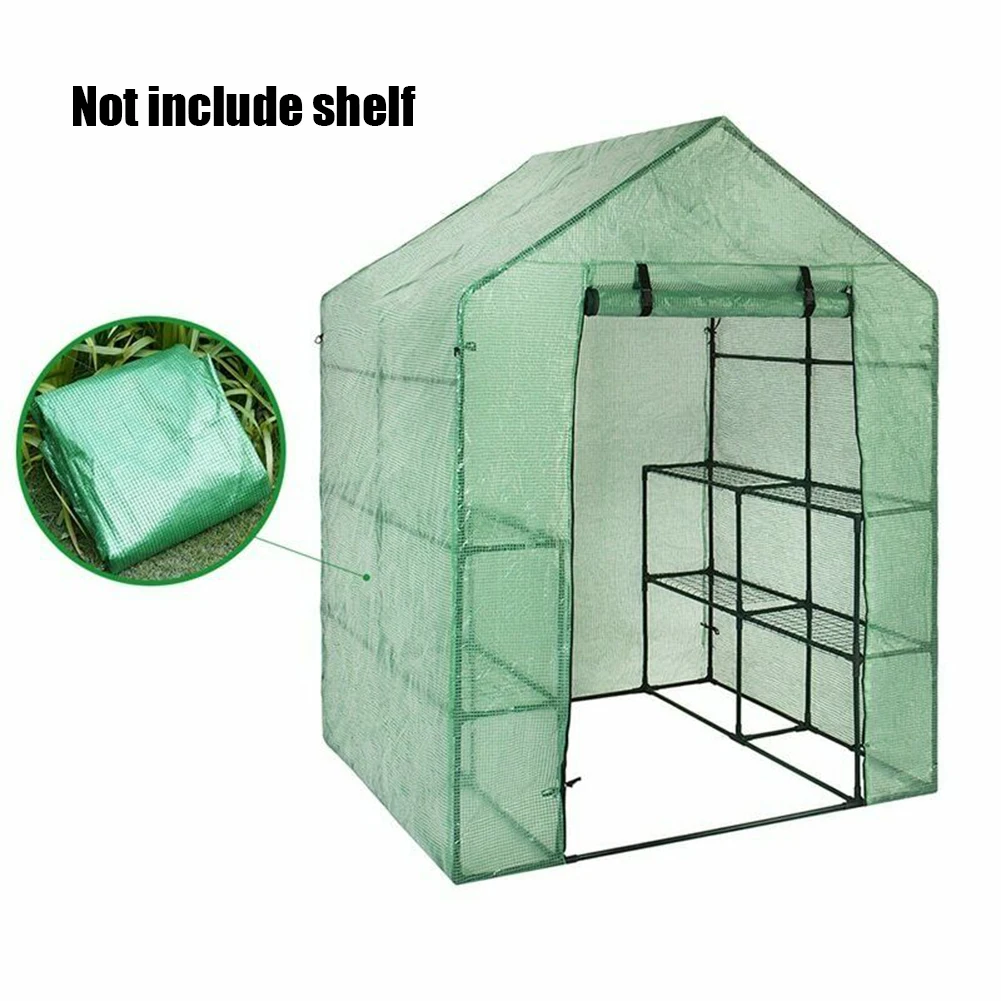 Без подставки PE Сетка Ткань Садоводство Большая полка Steeple Walk In Plant Green House Cover