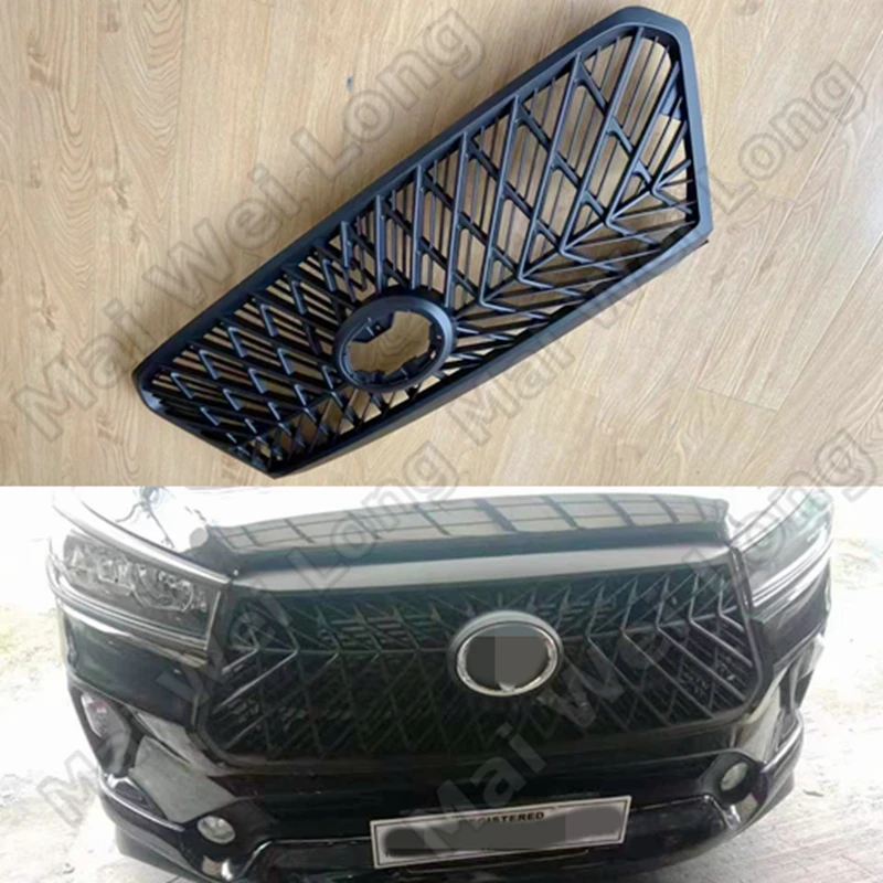 

Для Toyota innova 2021 + передний бампер Гриль верхняя решетка черный автозапчасти и аксессуары