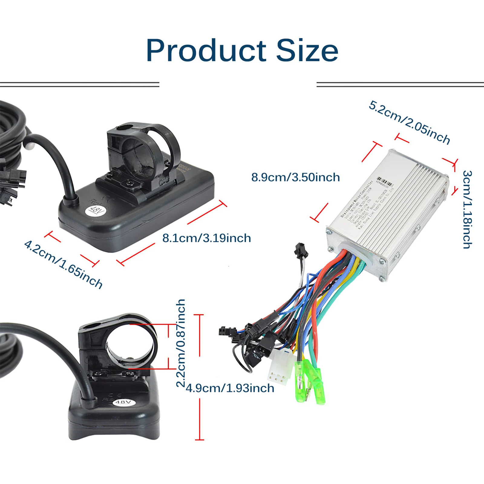

Контроллер электродвигателя из алюминиевого сплава, 24 В, 350 Вт