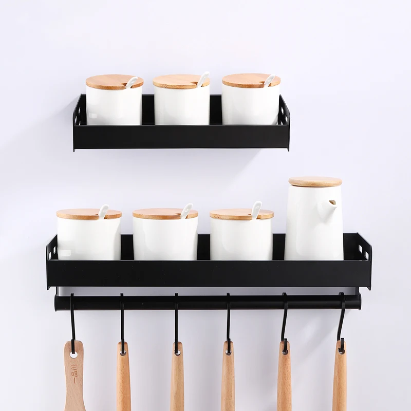 wall mount spice racks utensil spoon hanger hook kitchen gadgets accessories supplies kitchen organizer storage shelves free global shipping