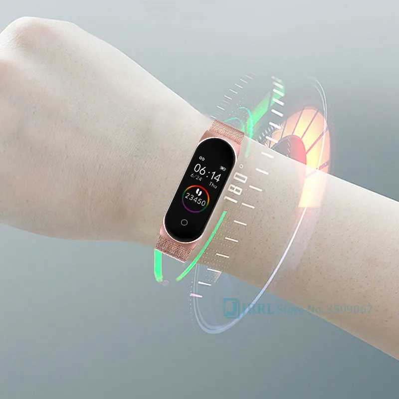 Умные часы из нержавеющей стали для мужчин и женщин Android IOS Smartwatch Электроника