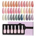 Гель-лак для ногтей MIZHSE Esmalte, набор перманентных гель-лаков для маникюра, бутылка высокой емкости 18 мл с подарочной коробкой, 6 шт. в наборе