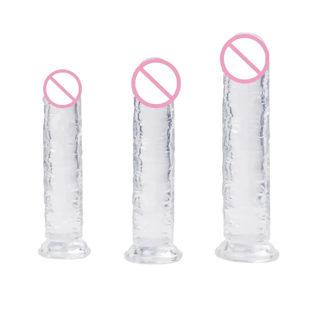 Огромный XL желе Анальная пробка для Для женщин реалистичный пенис с присоской