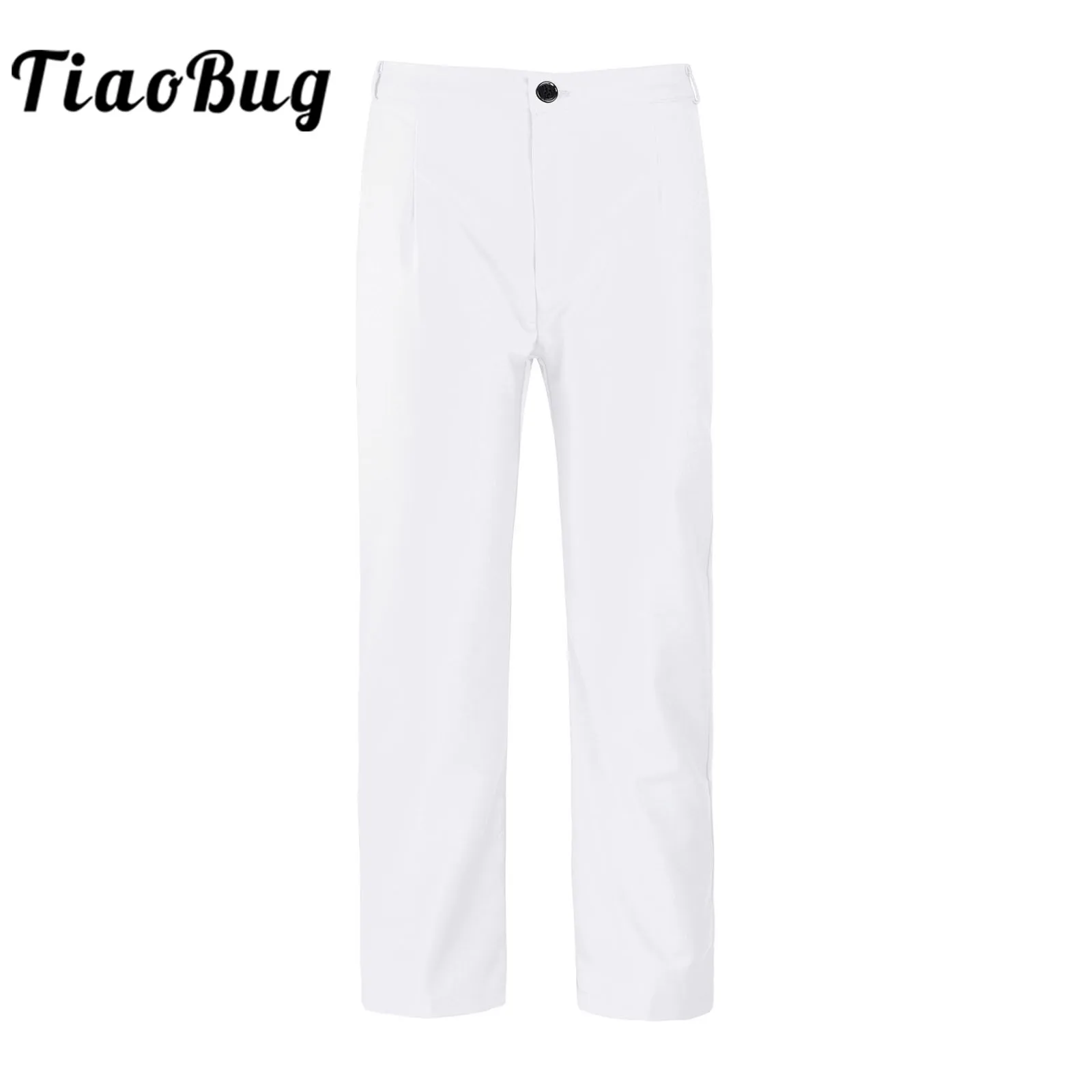 

Children's Flat Long Pants Trousers Kids Boys Suit Pants Flower Boy Clothes Stage Performance Costume Wedding Party Dress Pants