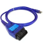 Автомобильный диагностический кабель OBD2 USB KKL, 1 шт., сканер для автомобильного чипа Fiat FTDI, 4-ходовой переключатель, USB-интерфейс