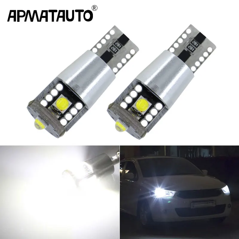 

Лампы светодиодсветодиодный Canbus W5W 194, 501, 3SMD, 2 шт., T10