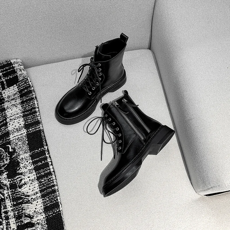 Утолщенные теплые женские Ботинки Martin новинка осень-зима 2022 британский стиль