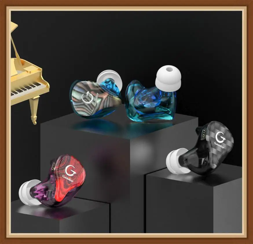 

Гибридные Hi-Fi наушники-вкладыши GuideRay GR-i Series DD + BA с кабелем 0,78 мм
