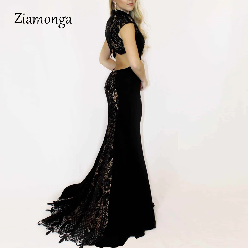 Ziamonga Высокая мода 2020 Новинка женское черное Бандажное платье сексуальное с