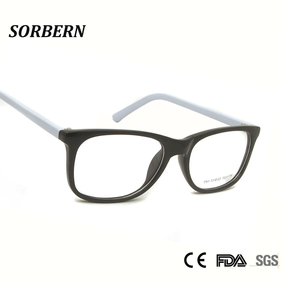 

SORBERN Square Spectacles Frames Women Men Fashion Clear Lens Optical Frames Retro Eyeglasses Fake Glasses Male Oculos