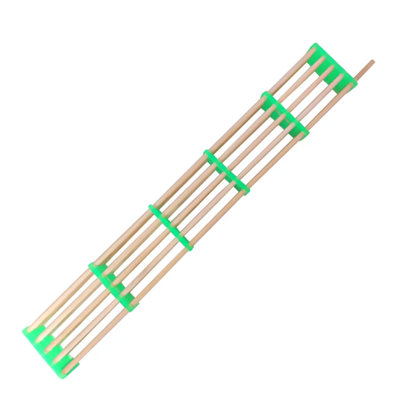 

20pcs Bamboo Queen Cage Lengthening 5 Sections Bamboo Queen Prison Cage Beekeeping Supplies Beekeeper Equipment Apiculture Tools