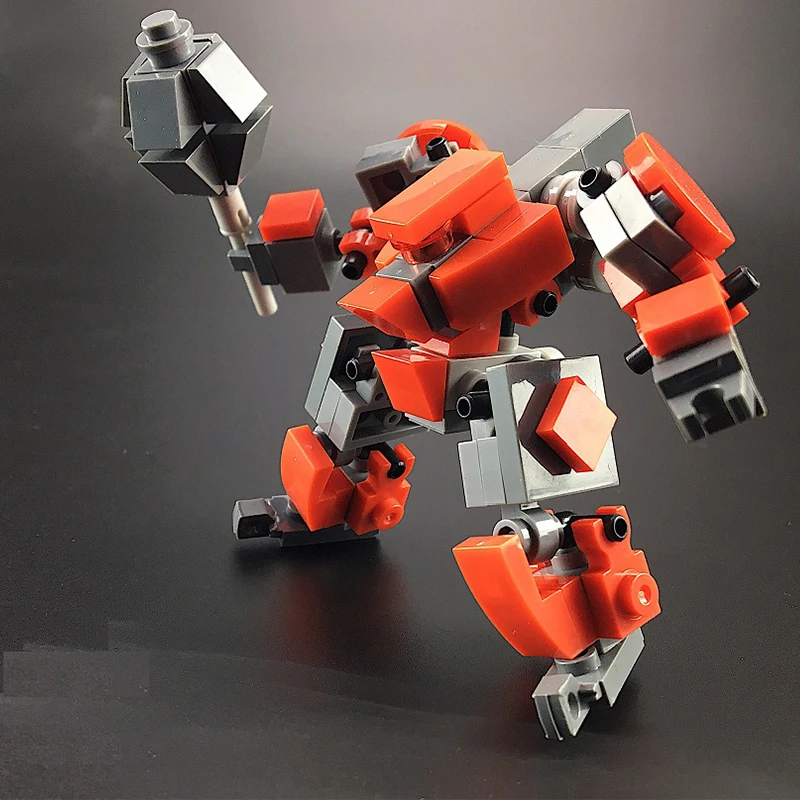 Оригинальный дизайн строительные блоки Mecha Warrior игрушки для детей броня роботы