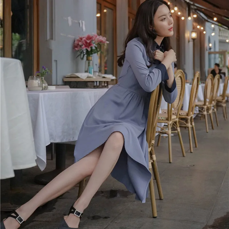 Новое художественное ретро-платье во французском стиле кукольный воротник