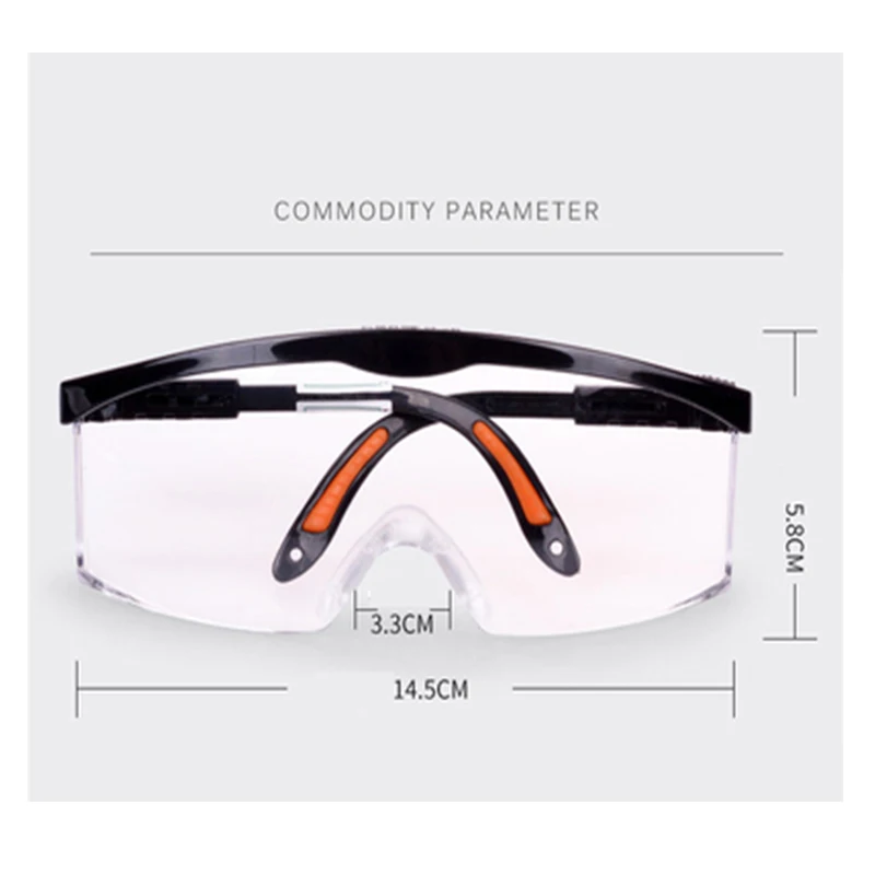 

Anti chemical splash Goggle Safety Goggles Glasses Economy clear Anti-Fog Lens Eye Protection Labor Sand-proof striking Glasses