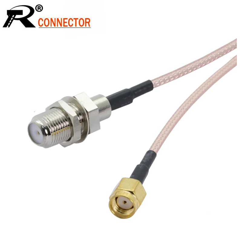 2 шт./лот гнездовой разъем F к RP SMA Male RG316 ОТРЕЗОК кабеля разъему RF кабель удлинитель