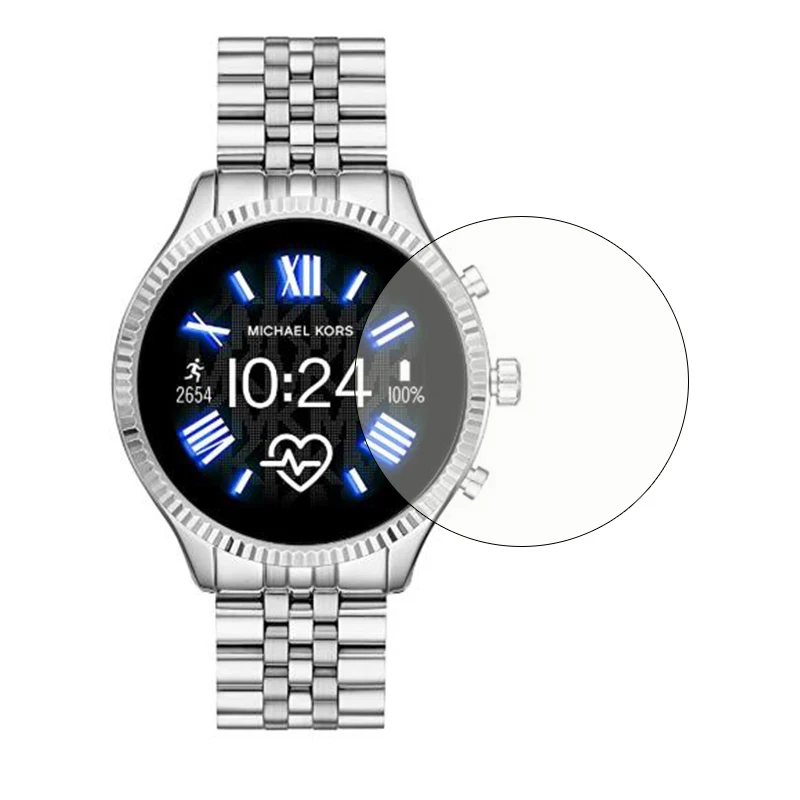 

Tempered Glass Protective Film Guard For Michael Kors Access Lexington Gen 5 Watch Smartwatch Screen Protector Cover Protection