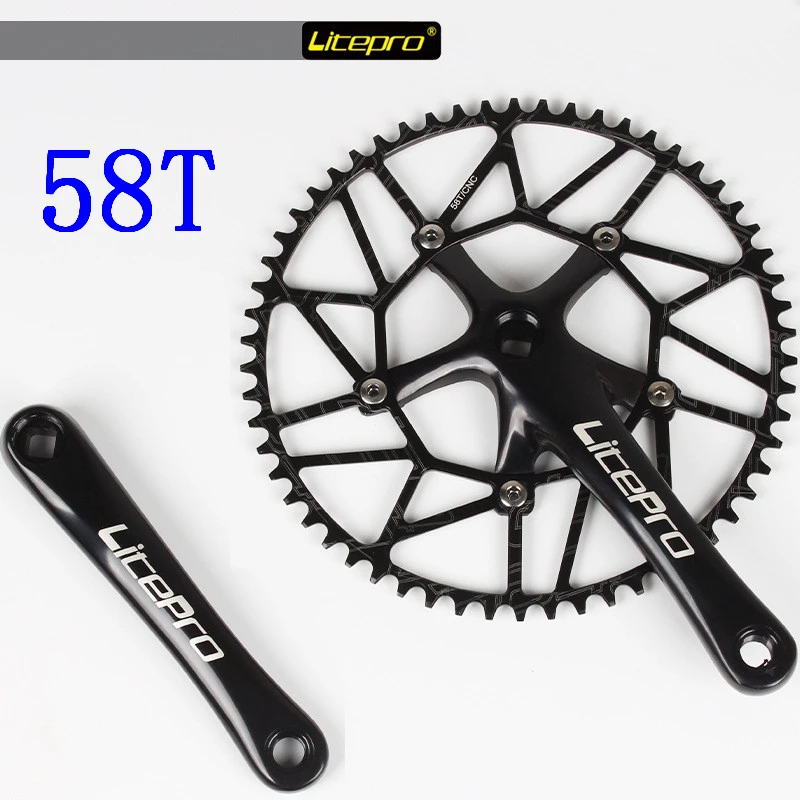 Litepro супер светильник Кая Звездочка 130 BCD 46/48/50/52/54/5658T дорожный велосипед полая BMX