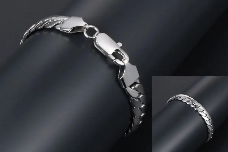 

Men's fashion bracelet titanium steel simple stainless steel bracelet