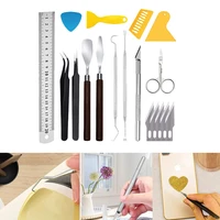 set of 18 professional craft vinyl weeding tools setbasic vinyl tool kit for silhouettes cameos lettering arts crafts protect