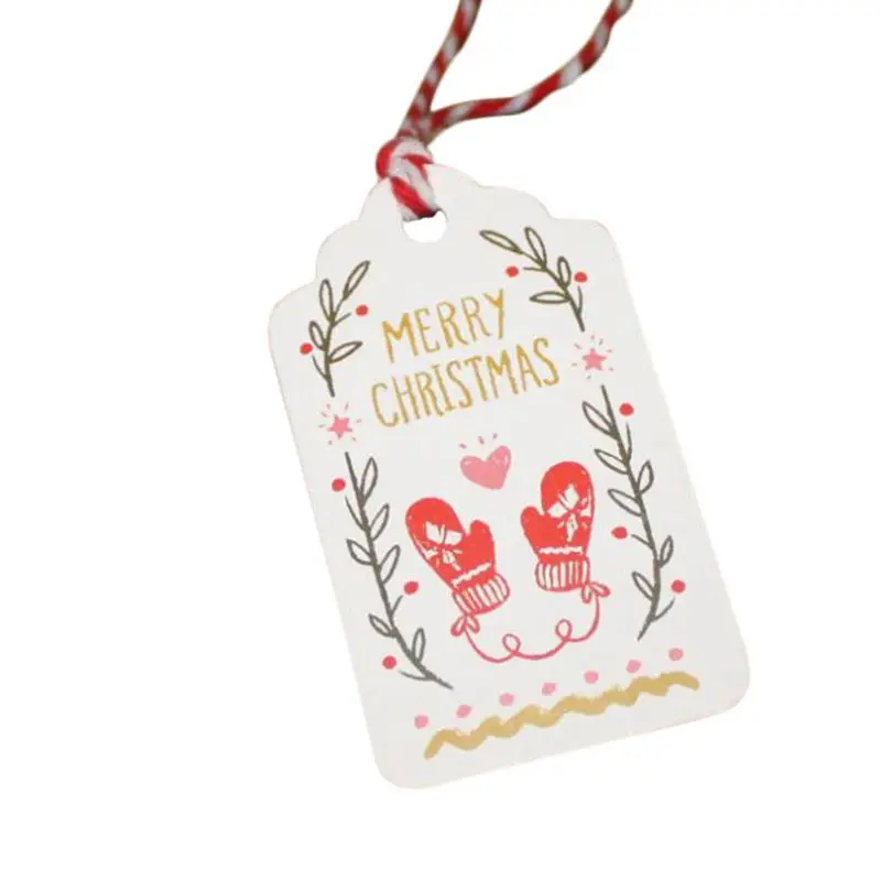 50 шт. бирки для рождественских подарков винтажные этикетки бумажные подарочные
