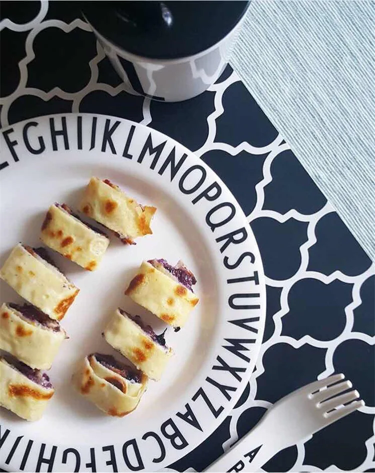 Ins скандинавский детский Алфавит детская посуда для обучения вспомогательной