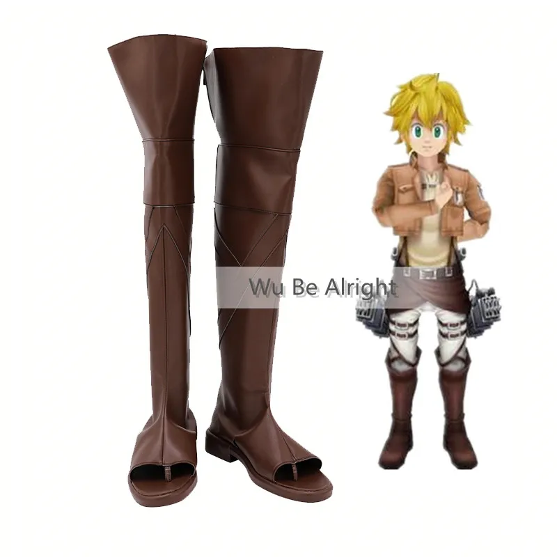 

Anime The Seven Deadly Sins Meliodas Dragon's Sin of Wrath Cosplay Shoes Boots Halloween Carnival Party Costume Accessory Unisex