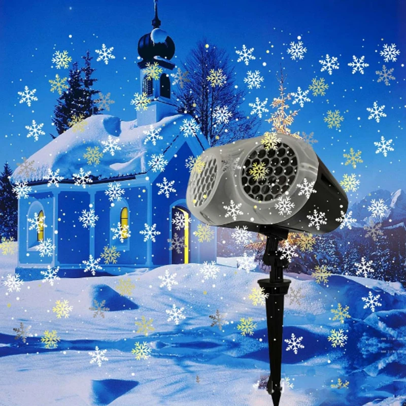 

Waterproof Christmas Projector Lights, Comkes Dynamic Snowflake Projector Lights, For Christmas, Wedding Decorations
