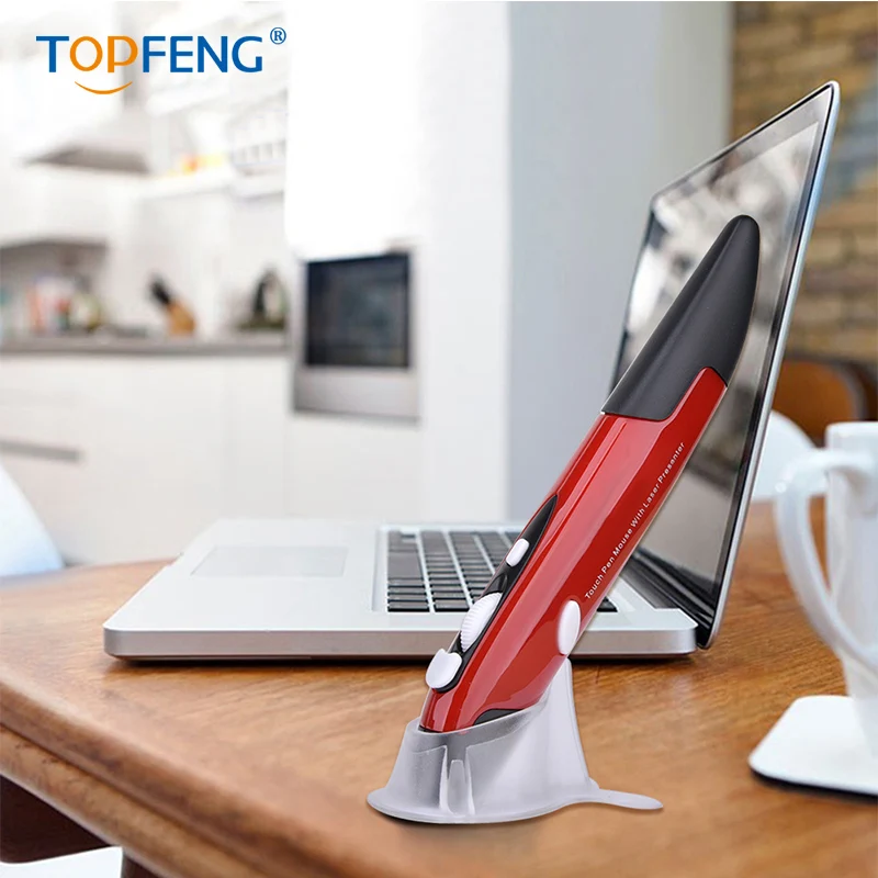 Беспроводная оптическая карманная Ручка мышь регулируемая почерк мини