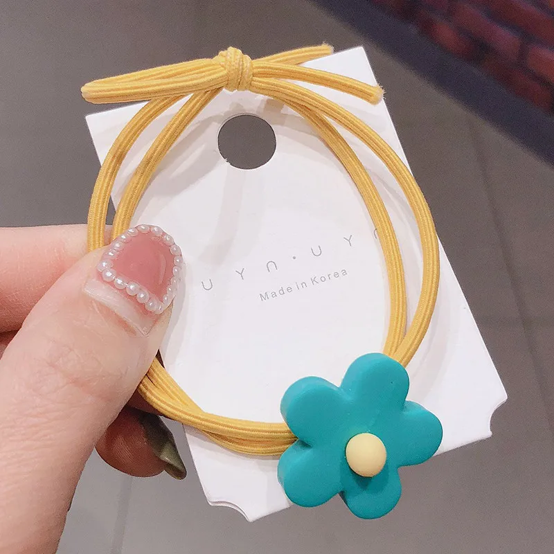 

Korean Style Fashion Hot Selling High Elastic Hair Band Polymer Clay Hair Rope Girls Student Hair Rings Headpiece Hair Accessory