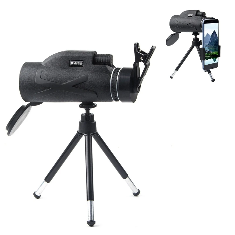 

80x100 Outdoor Monocular Telescope with Phone Holder and Tripod Stand Kit