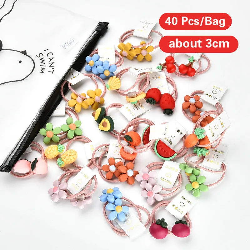 200 шт./Подарочная коробка 3 см аксессуары для волос резинки девочек детские