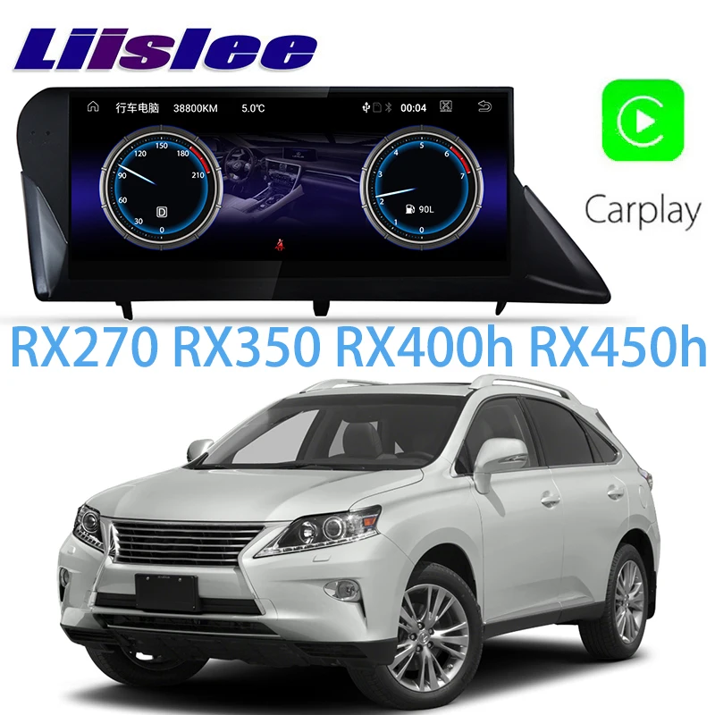 LiisLee Автомобильный мультимедийный GPS аудио Радио стерео для Lexus RX RX270 RX350 RX400h RX450h 2008