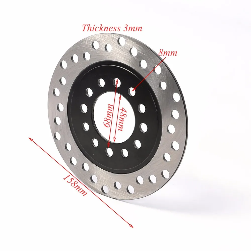 

2x 158mm Rear Wheel Brake Disc Rotor for Quad ATV Buggy Go Kart 50cc 70cc 90cc TAOTAO COOLSTER Kids Atv Accessories