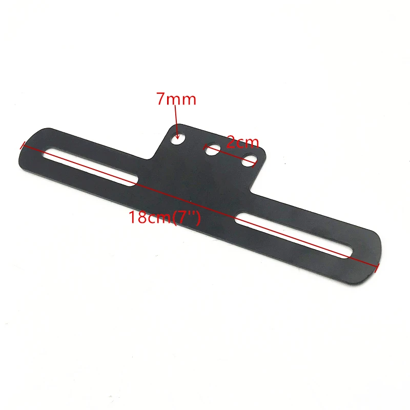 Серебряный держатель номерного знака для мотоцикла на заказ светодиодный задний