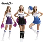 Женский вечерний костюм для болельщика Reneecho, костюм для Хэллоуина, униформа для девочек