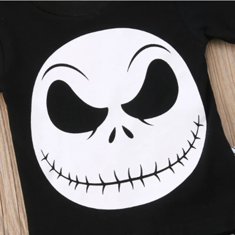 Halloween suit skull ghost festive costume 0-3 years old |