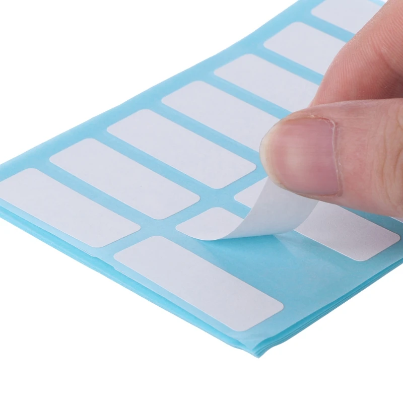 

12 Sheet Self Adhesive Sticky White Label Blank Stickers Note Tags Crafts