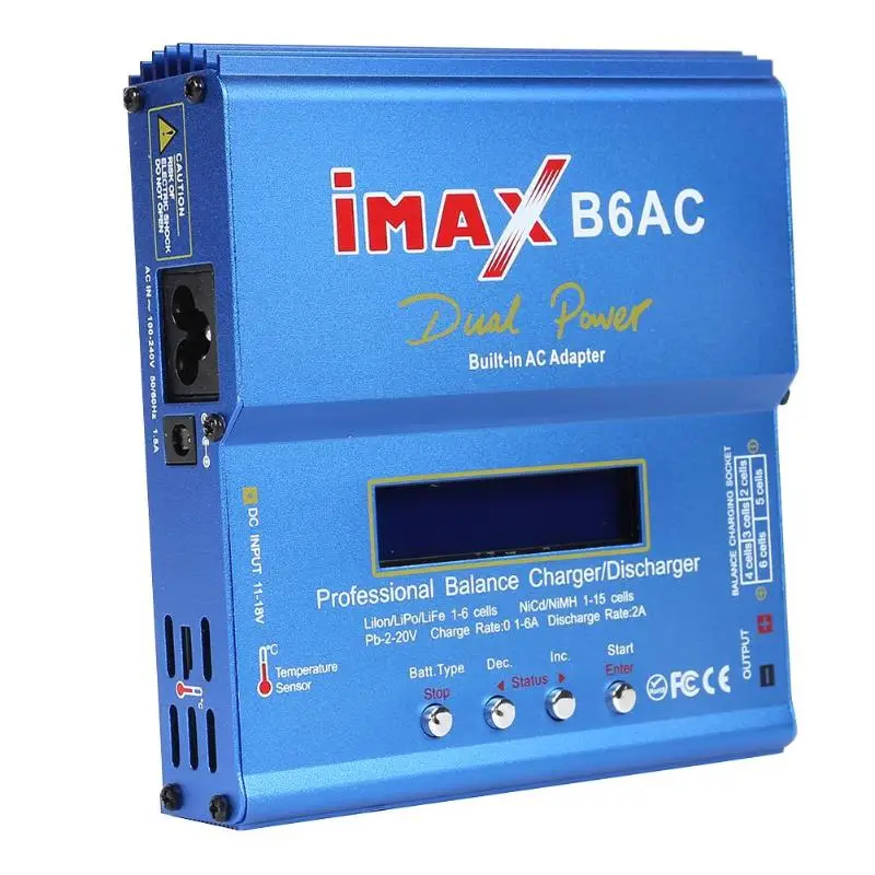 IMAX B6AC 80 Вт литиевая батарея RC Баланс Зарядное устройство хранения данных функция ограничения времени разряда с функцией ограничения времени