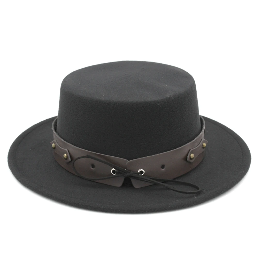 Шляпа котелок для мужчин и женщин с широкими полями 56 58 см|Мужские фетровые шляпы|