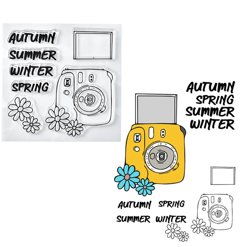 GJCrafts рождественские штампы для камеры прозрачные скрапбукинга резиновые