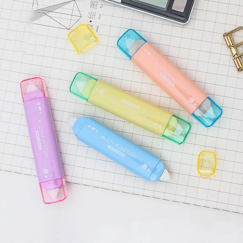 Мини Корректирующая лента с двумя головками 5 м клейкая в горошек Детские