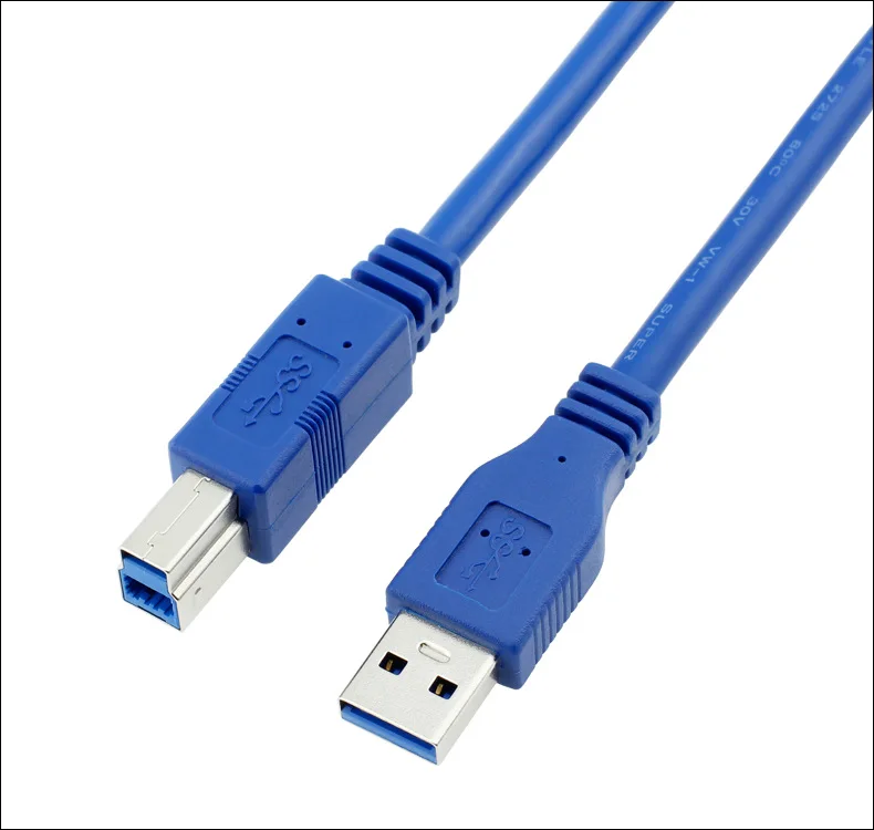 Высокоскоростной кабель для принтера с углом 90 градусов USB 3 0 тип B AM/BM м/0 6 м/1 8 м/м |