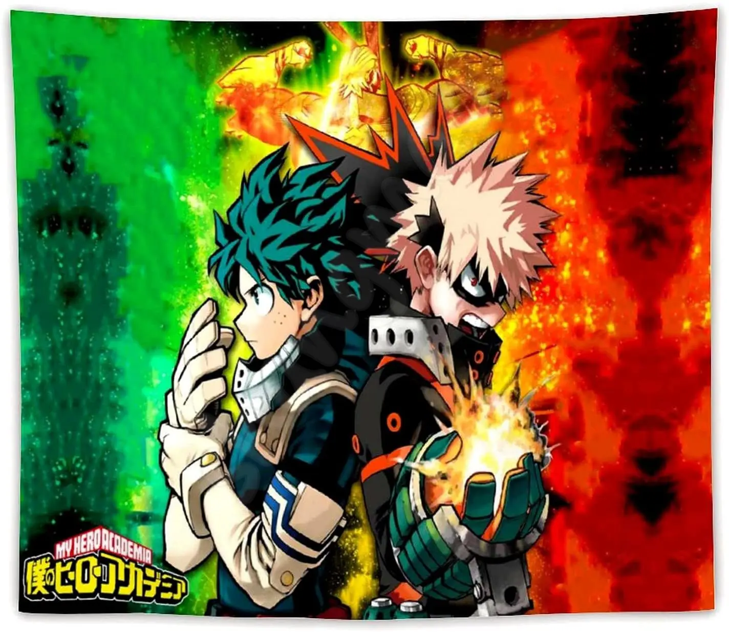 

My He-ro Acad-emia Tapestry Anime De-ku Tapestries Home Decoration Art Wall Hanging For Living Room Camping 60"x50"