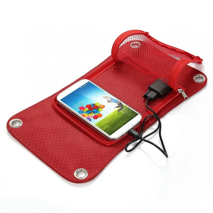 Solar Backpack 6.5W Panel Charging Treasure with 2L Water Bag for Outdoor Cycling Travelling Fishing Emergency | Спорт и развлечения