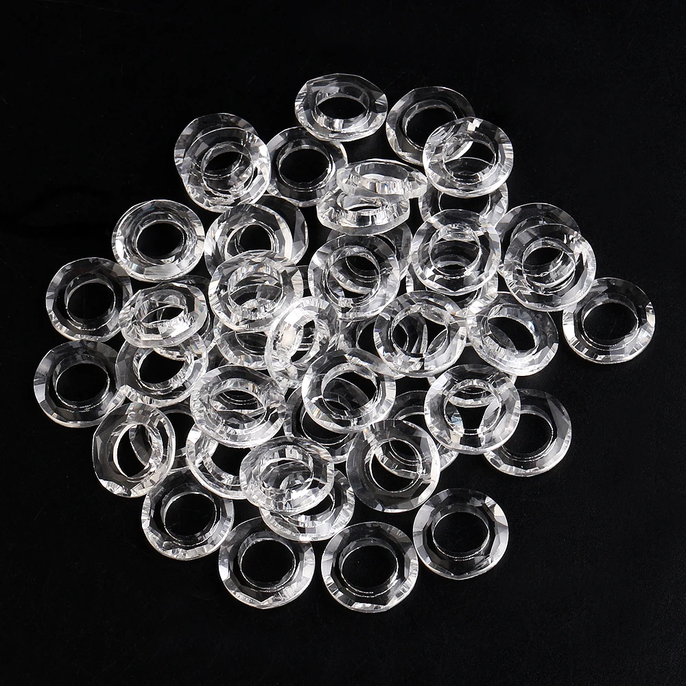 Прозрачные стеклянные бусины с большим отверстием 8/10/14 мм | Украшения и