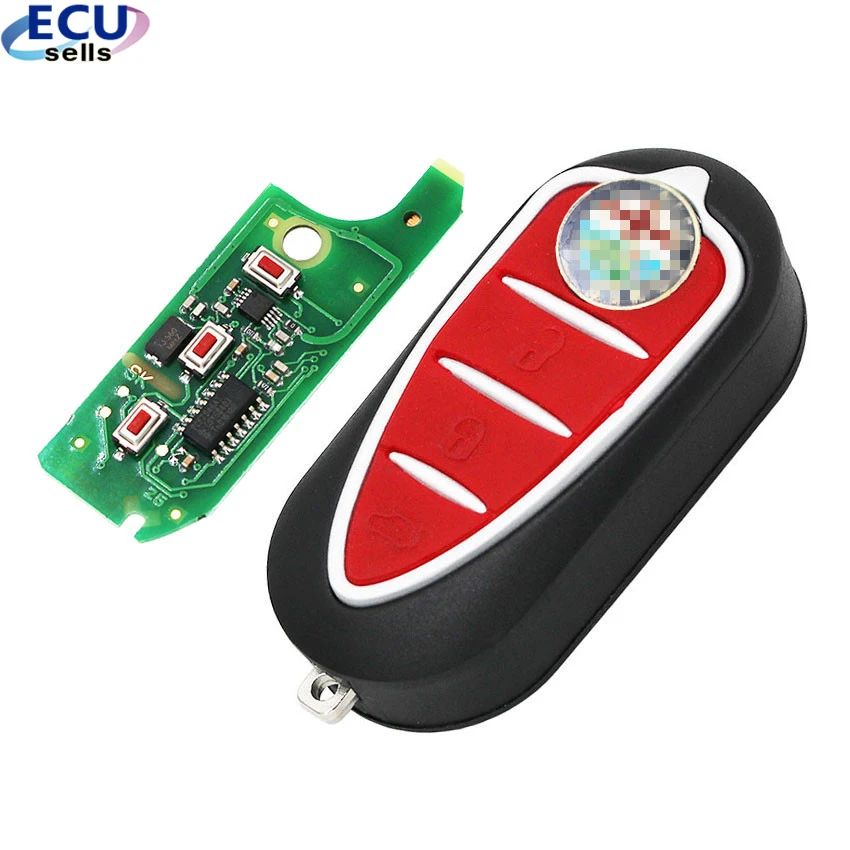 Складной Дистанционный брелок 433 МГц PCF7946 3 кнопки для Alfa Romeo 147 156 166 GT | Автомобили и