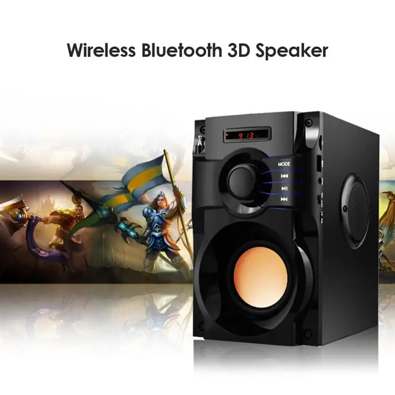 

Portable Bluetooth Speaker 40W Big Power Outdoor Wireless Subwoofer Boombox Column Sound Music Center Support AUX TF FM Radio