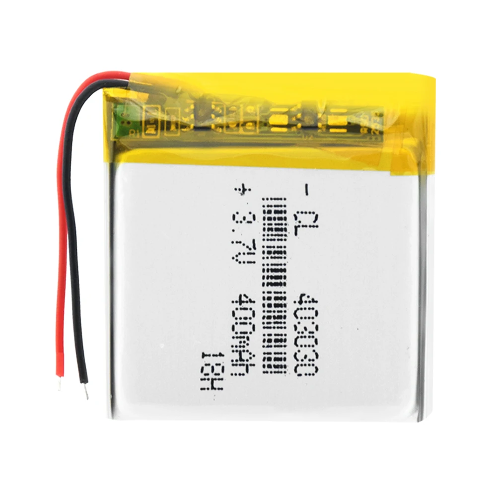 1/2/4x 3.7v Lithium Ion Battery Rechargeable 403030 400mAh Li-ion Polymer Batteries Power Bank Alarm Detector Bateria Replace |