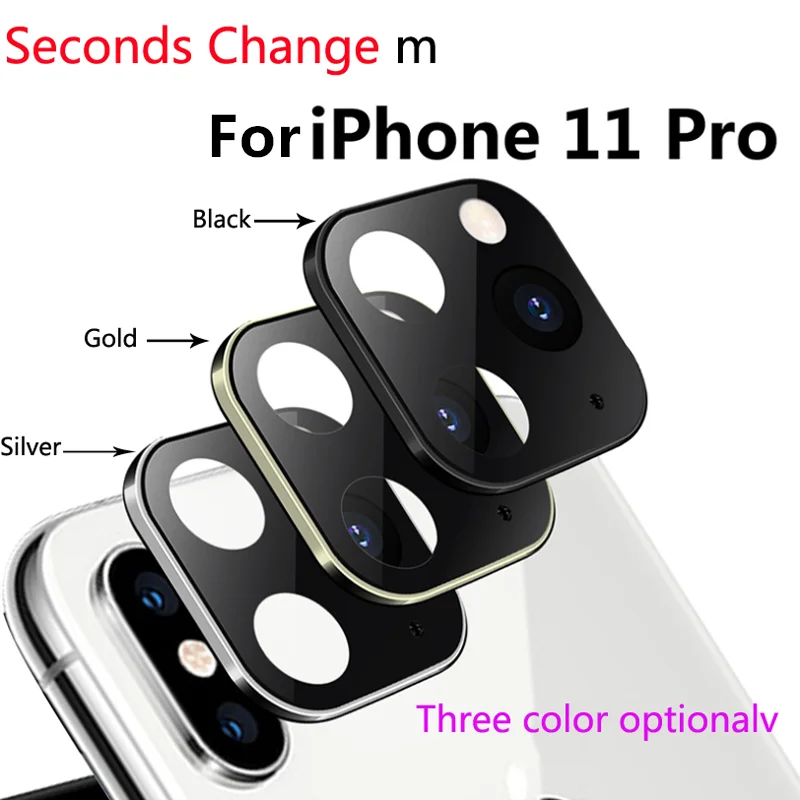 Для iPhone Apple X XS MAX секундная смена 11Pro для iPhone 11 PRO MAX наклейка на рассеиватель Модифицированная крышка камеры титановый сплав 10
